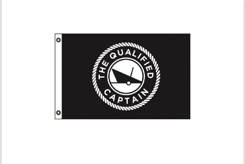 The Qualified Captain - Nautical Flag