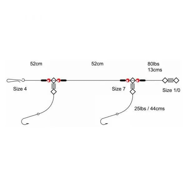 Tronix 2 Hook Clipped size 1