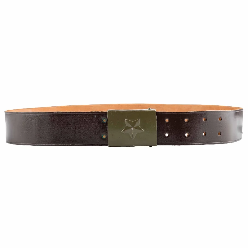 Used Czech Army Leather Belt