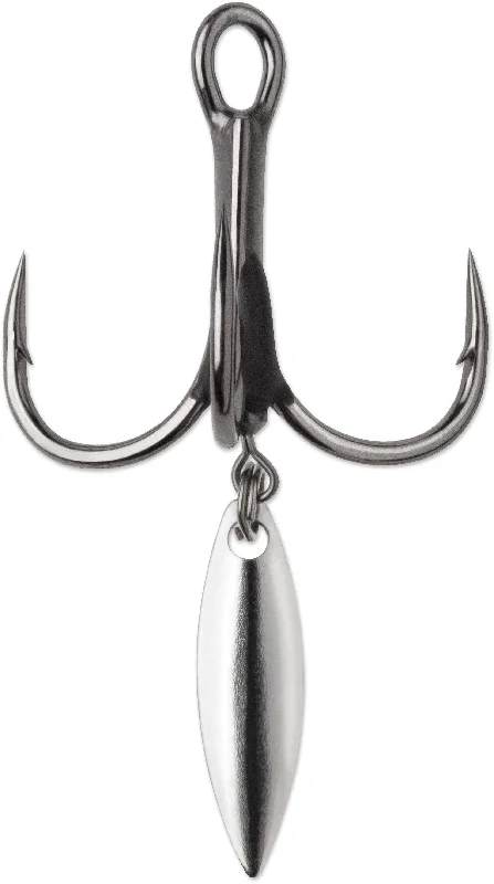 VMC 7548BD Bladed Hybrid Treble Hook 1X Black Nickel 2 pack