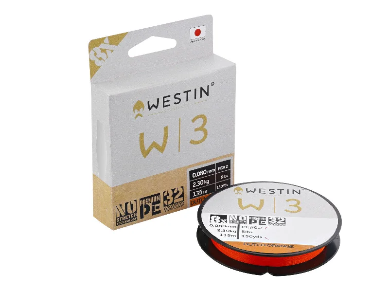 Westin W3 Braid 135m 8x - Dutch Orange colour