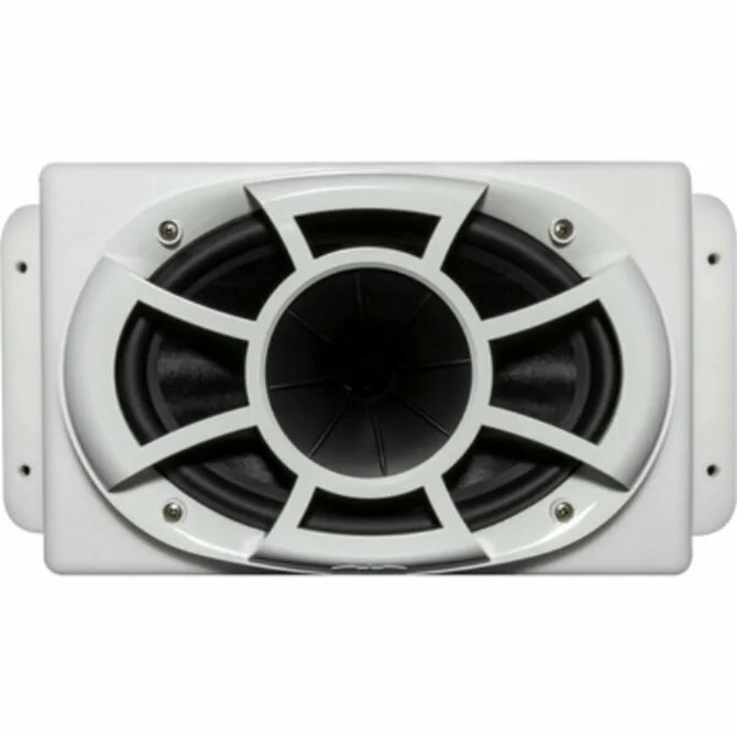 Wet Sound - Revolution Series 6x9 HLCD With Surface Mountable Roto-Mold Enclosure + Grill - White