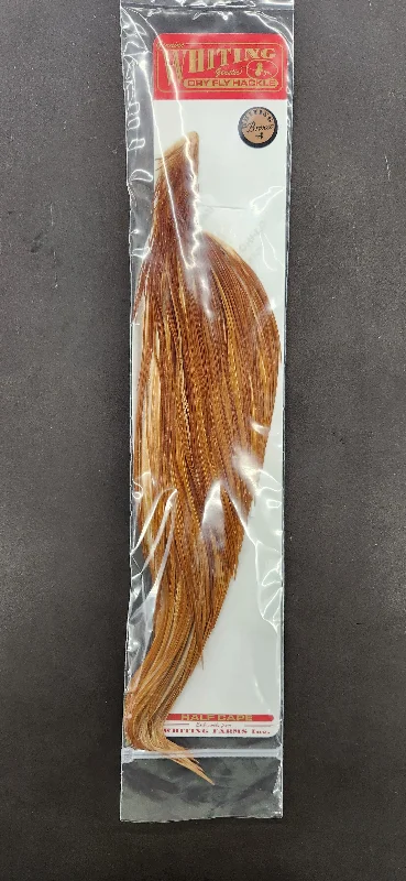 Whiting Rooster Bronze Half Dry Fly Cape