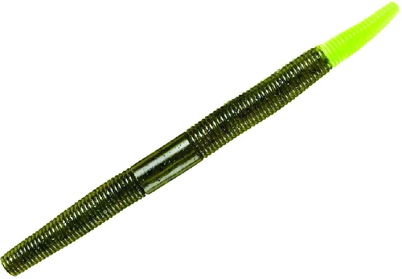 YUM Baits 5" Dinger Chartreuse Green Pumpkin Fishing Lure